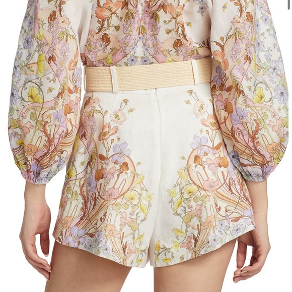 Zimmermann Jeannie Linen Shorts - Picture 6 of 10